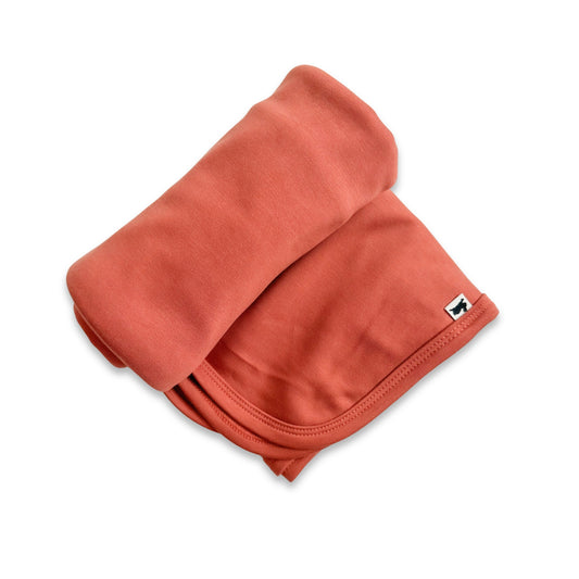 Baby Bamboo Swaddle Blanket | Burnt Brick
