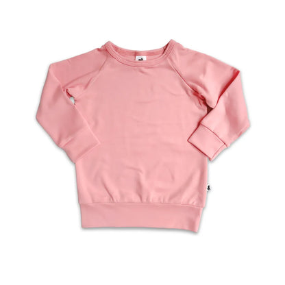 Kids Bamboo Raglan Sleeve Pullover | Solid Colours