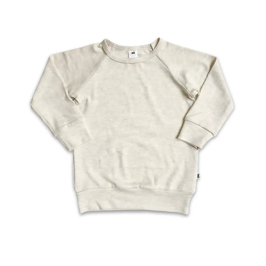 Kids Bamboo Raglan Sleeve Pullover | Solid Colours