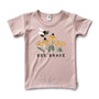 'Bee Brave' Bamboo Slim Fit T-shirt | Rosewood
