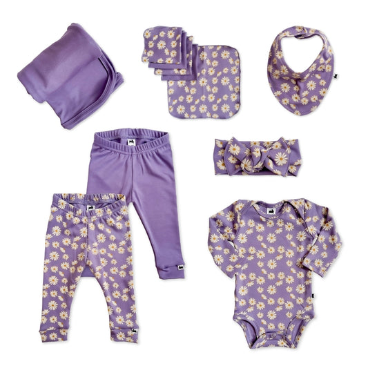 Bamboo Baby Capsule Gift Box | Purple Daisies & Violet