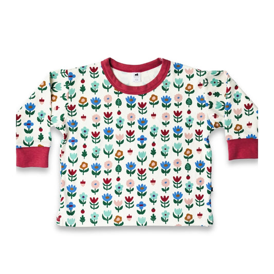 Baby/Kids' Bamboo Relaxed Long Sleeve T-Shirt | Block Floral