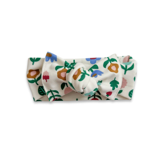 Bamboo Baby Headwrap | Block Floral