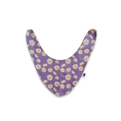 Bamboo Baby Bib | Purple Daisies