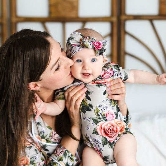 Bamboo Baby Headwrap | Antique Floral