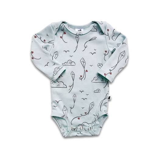 Bamboo Baby Long-Sleeved Onesie | Rosewood - additional view