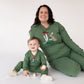 'Whimsical Rabbit' Bamboo Fleece-Lined Pullover | Leaf Green