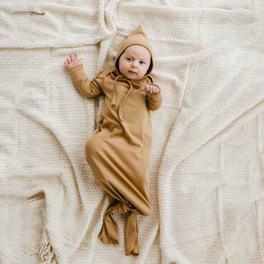 Baby Knotted Gown | Honey