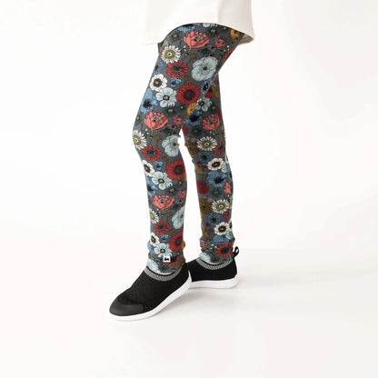 Kids' Bamboo Leggings | Autumn Floral