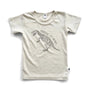 'Jurassic at Heart' Bamboo Slim-Fit T-Shirt | Ash
