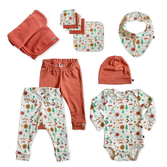 Bamboo Baby Capsule Gift Box | Icon Landscape & Burnt Brick