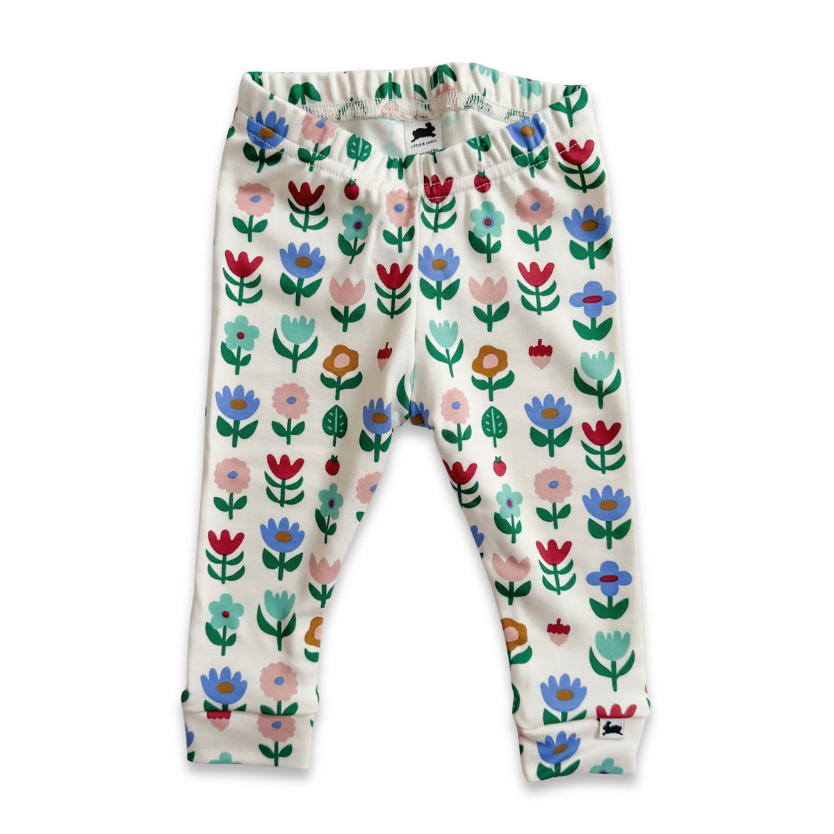 Baby Bamboo Leggings | Block Floral