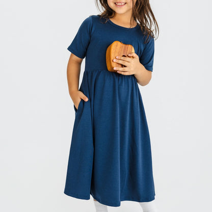 Youth Bamboo Daphne Dress | Navy