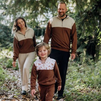 Adult Unisex Bamboo Fleece Half Zip