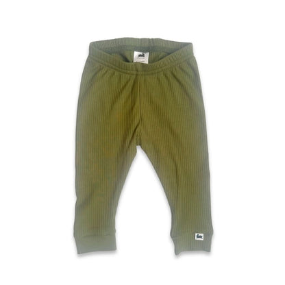 Baby Bamboo Leggings | Terracotta Rib