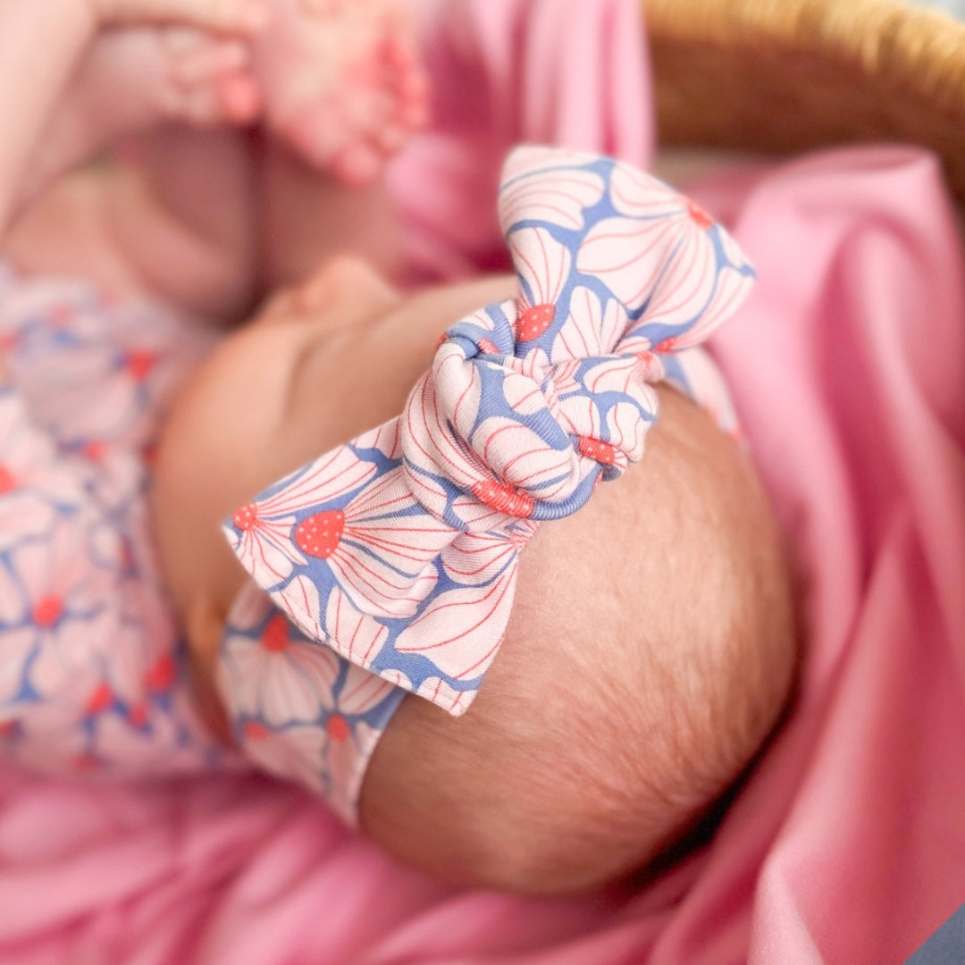 Baby Bamboo Headwrap | Taffy Pink - additional view