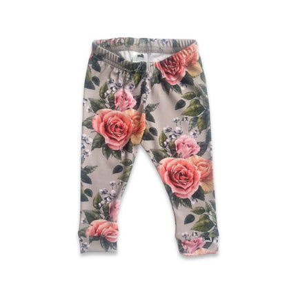 Baby Bamboo Leggings | Terracotta Rib