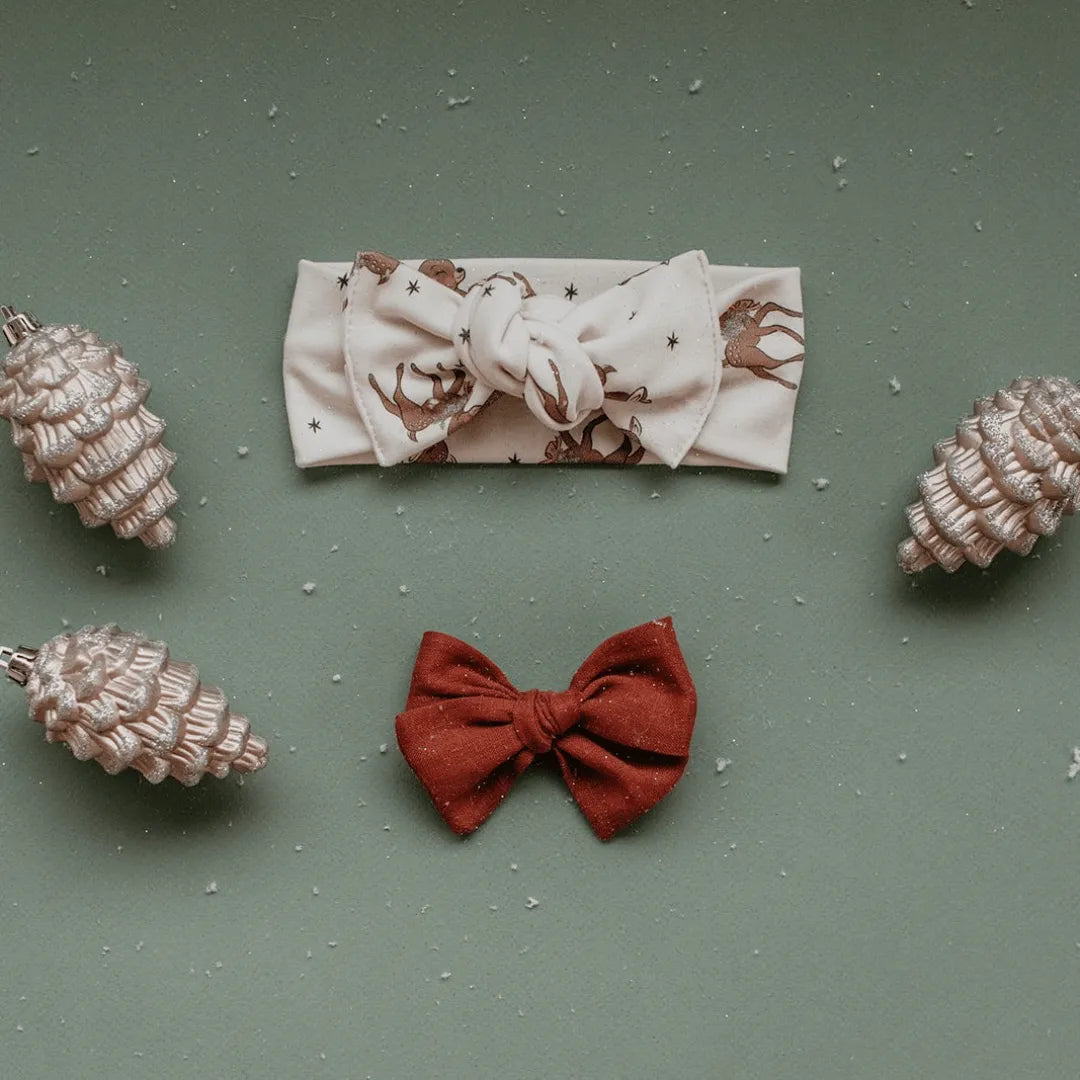 Vintage Christmas Set | Headwrap & Bow