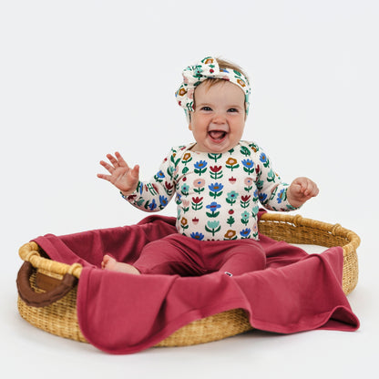 Bamboo Baby Capsule Gift Box | Block Floral & Pomegranate