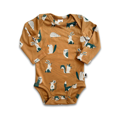 Baby Bamboo Long-Sleeve Bodysuit | Scandi Critters