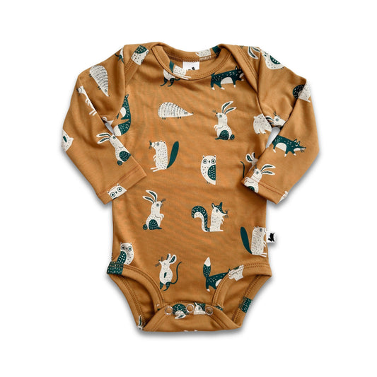 Baby Bamboo Long-Sleeve Bodysuit | Scandi Critters