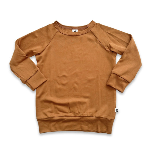 Youth Bamboo Raglan Pullover | Bronze