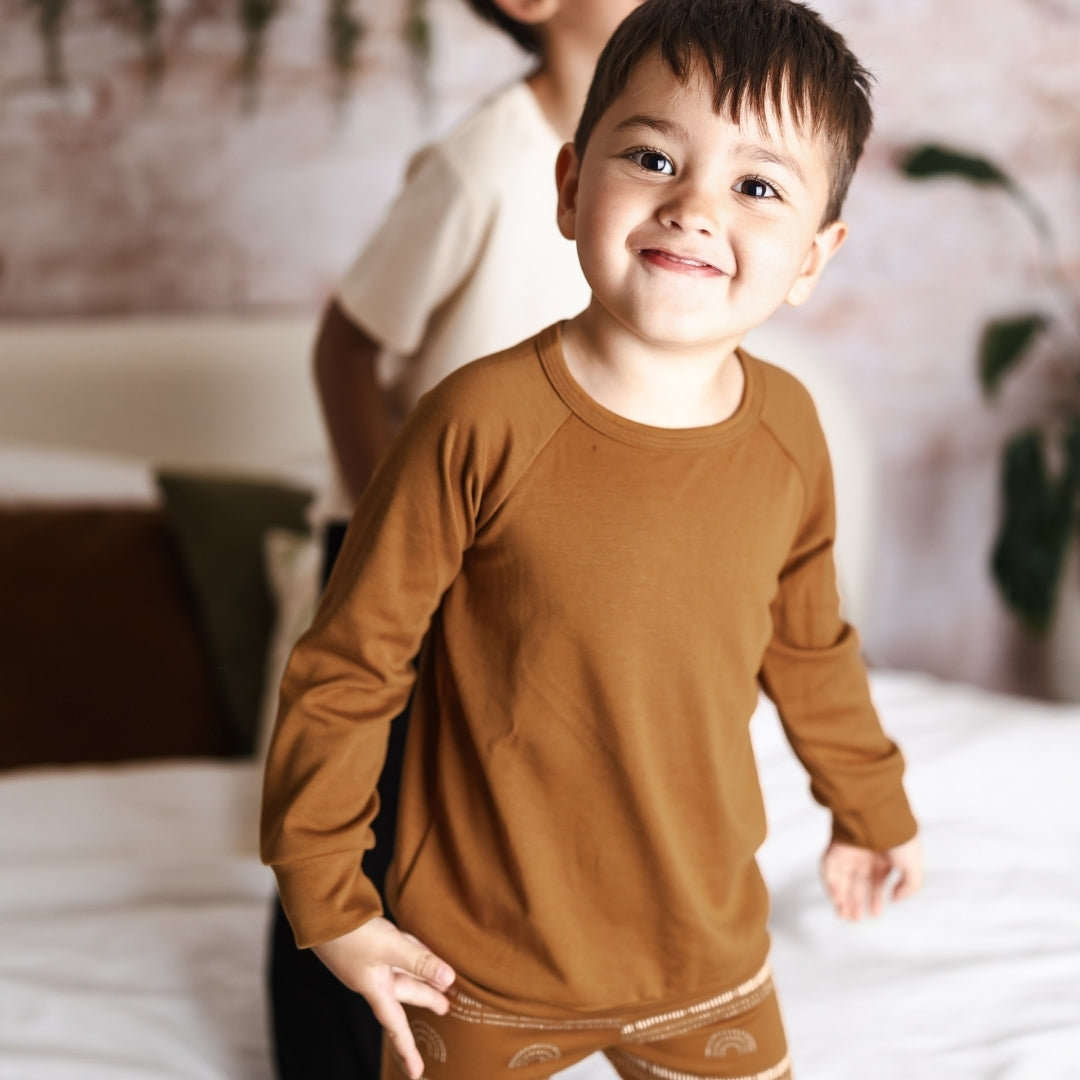 Baby/Kids' Bamboo Raglan Pullover | Bronze