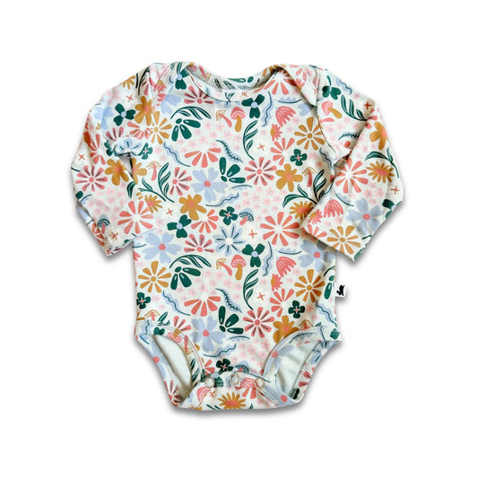 Baby Bamboo Long-Sleeve Bodysuit | Floating Floral