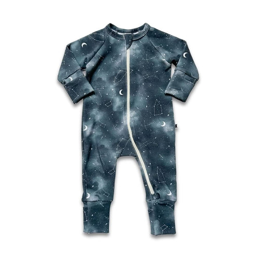 Bamboo Baby Zipper Sleeper | Night Sky