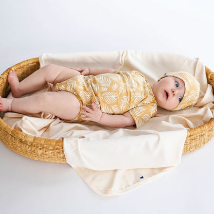 Baby Bamboo Bodysuit | Olive Rib