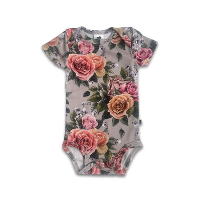 Baby Bamboo Bodysuit | Olive Rib