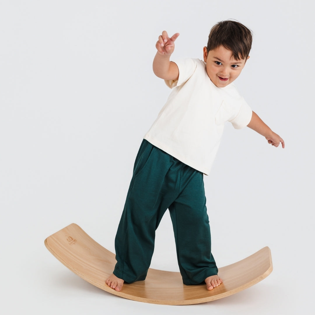 Kids' Bamboo Boxy Pocket T-Shirt | Cream