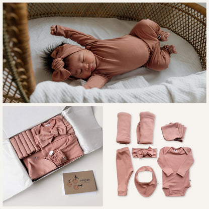 Bamboo Baby Capsule Gift Box - Terracotta