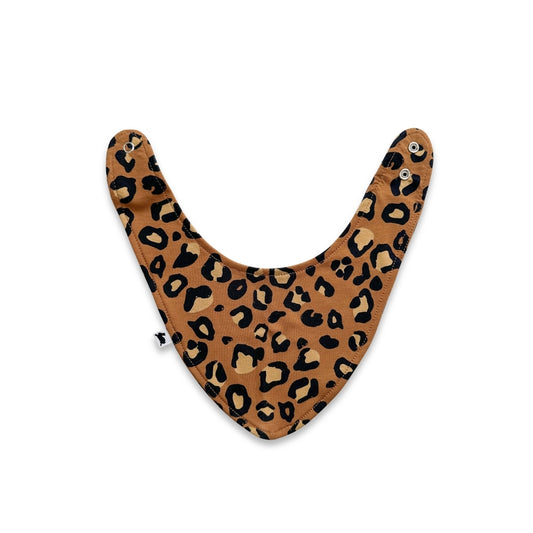 Baby Bamboo Bib | Bronze Leopard