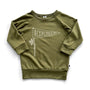 'Explore' Bamboo Pullover | Olive