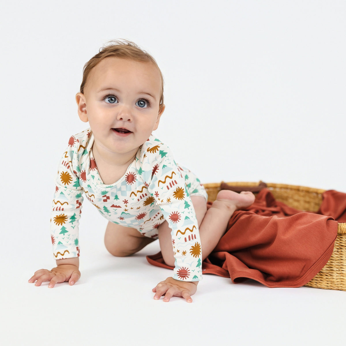 Bamboo Baby Capsule Gift Box | Icon Landscape & Burnt Brick