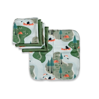 Bamboo Baby Capsule Gift Box | Camping & Leaf Green