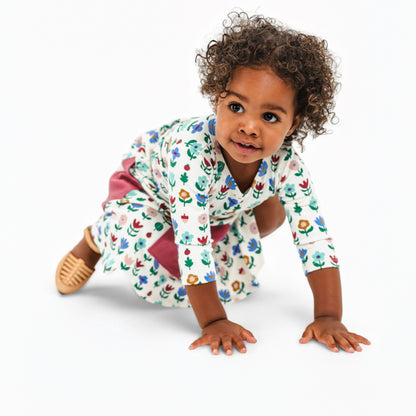 Baby/Kids' Bamboo Clementine Dress | Block Floral