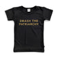 'Smash the Patriarchy' Bamboo Slim Fit T-Shirt | Black