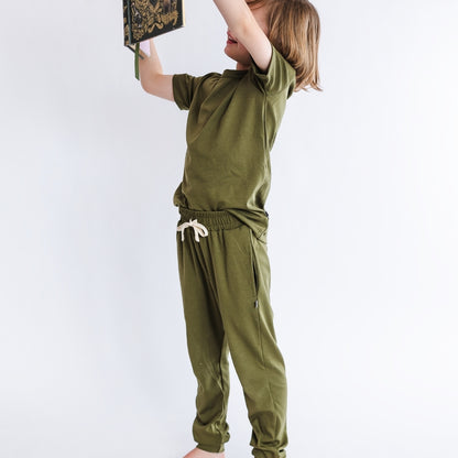Youth Bamboo T-shirt | Olive