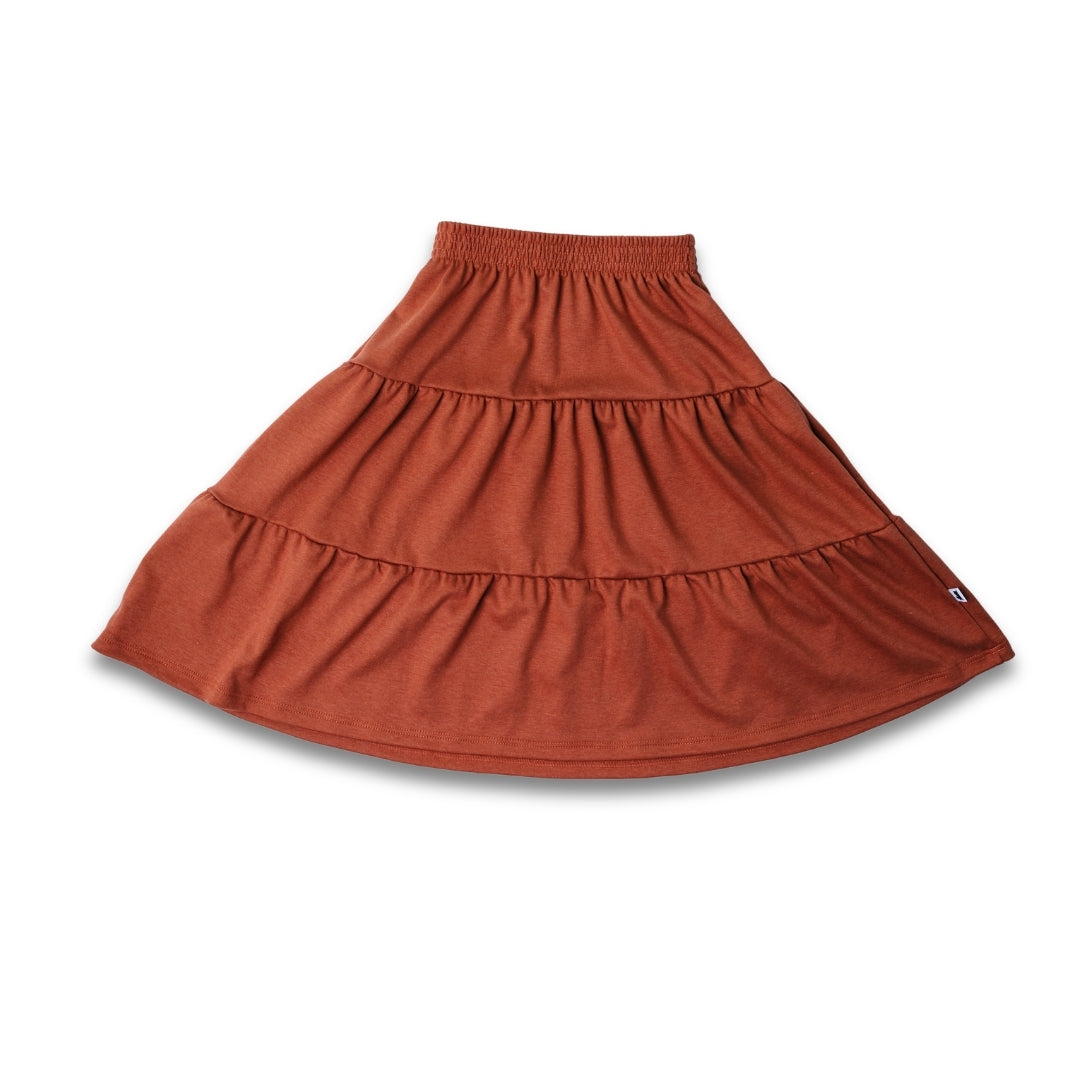 Youth Bamboo Aria Skirt | Burnt Brick