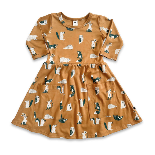 Baby/Kids' Bamboo Clementine Dress | Scandi Critters
