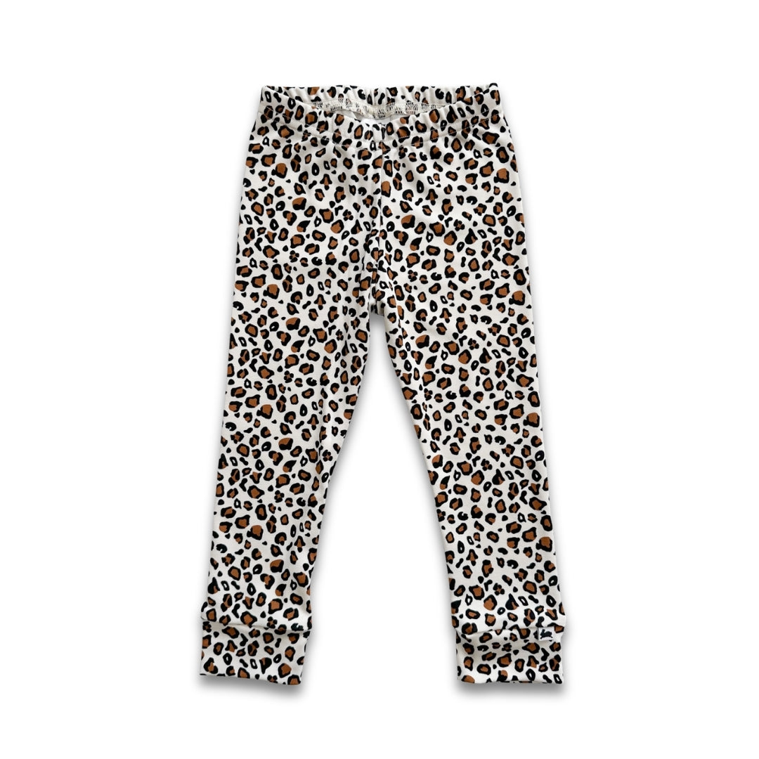 Kids’ Bamboo Leggings | Snow Leopard