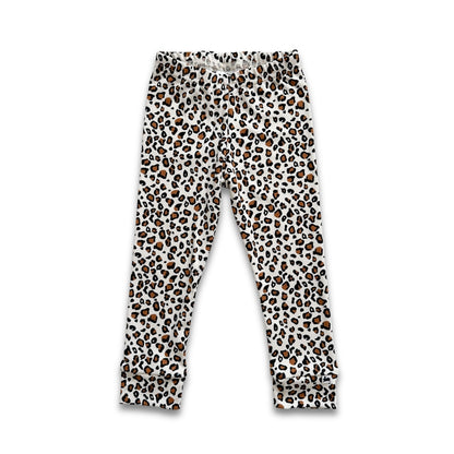 Kids’ Bamboo Leggings | Snow Leopard