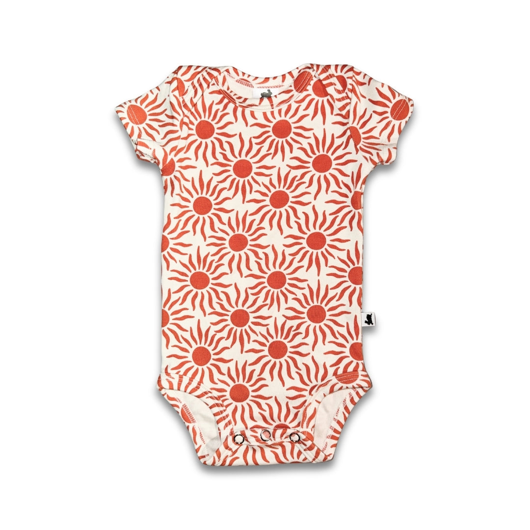 Bamboo Baby Short-Sleeved Onesie | Tidal Blue - additional view