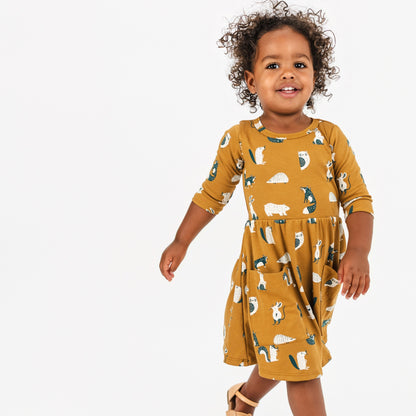 Baby/Kids' Bamboo Clementine Dress | Scandi Critters
