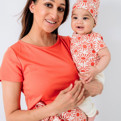 Bamboo Baby Short-Sleeved Onesie | Tidal Blue - additional view