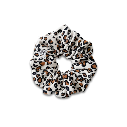 Bamboo Scrunchie | Snow Leopard