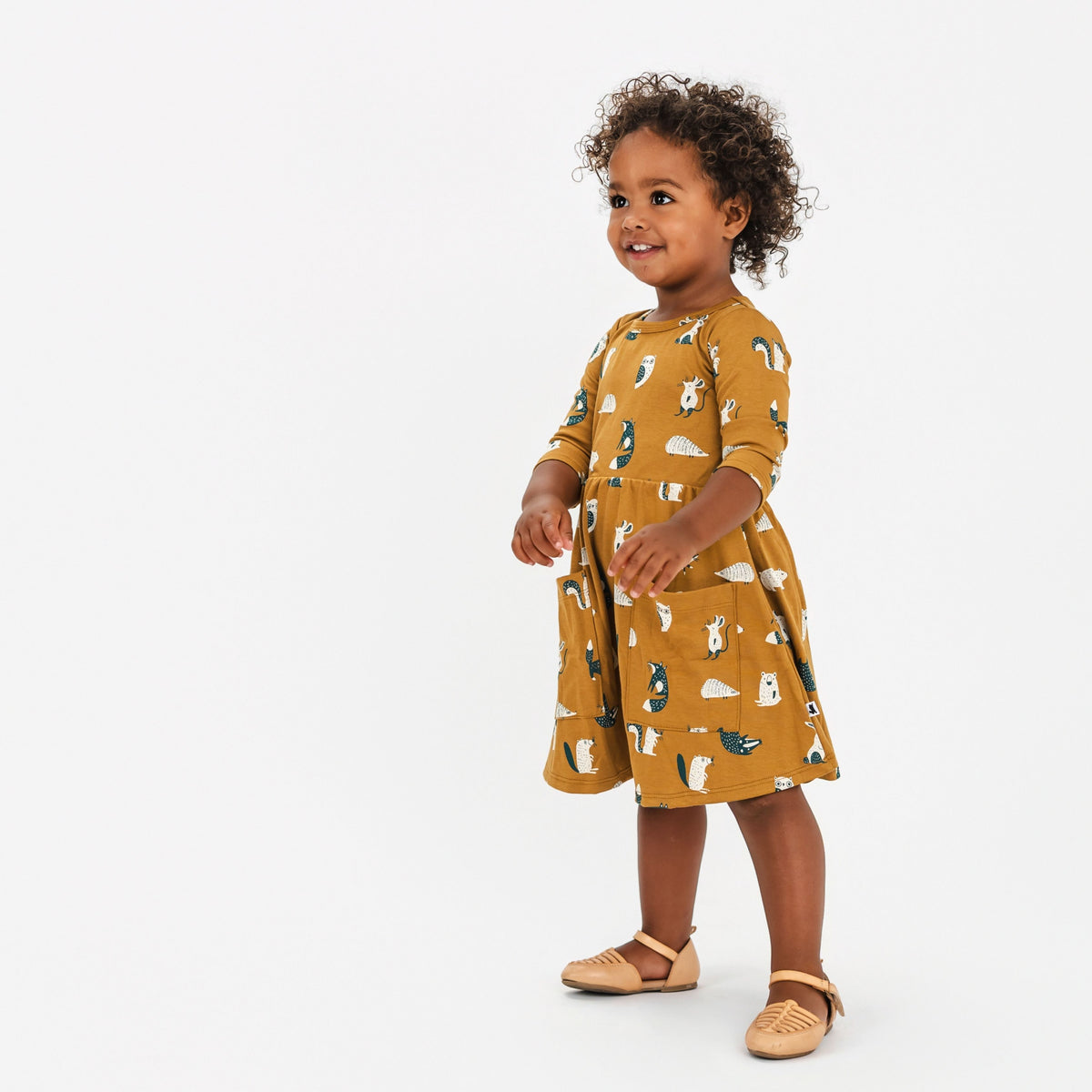 Baby/Kids' Bamboo Clementine Dress | Scandi Critters