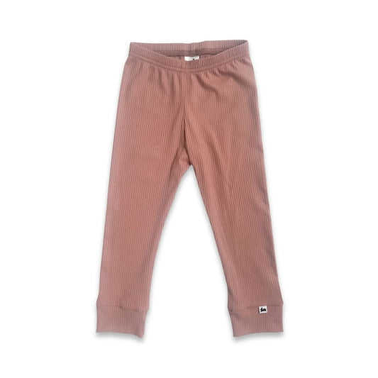 Kids’ Bamboo Leggings | Terracotta Rib